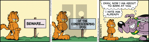 Garfield - Wednesday March 5, 2014 Comic Strip