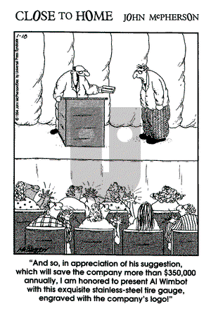 Close to Home on Tuesday January 18, 1994 Comic Strip