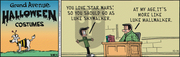 Grand Avenue on Monday October 14, 2019 Comic Strip