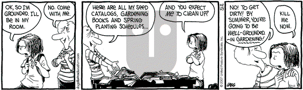 The Buckets on Saturday February 3, 2007 Comic Strip