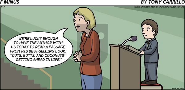 F Minus on Sunday August 18, 2013 Comic Strip