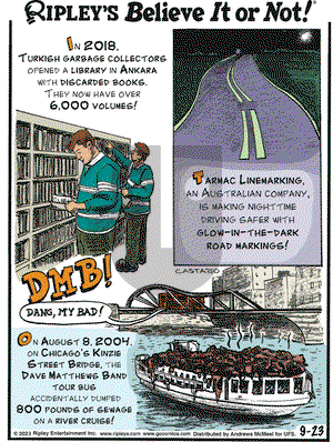 Ripley's Believe It or Not - Saturday September 23, 2023 Comic Strip