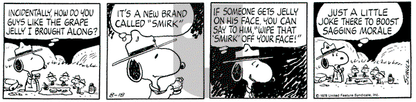 Peanuts on Friday August 18, 1978 Comic Strip