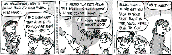 Heart of the City on Monday August 22, 2016 Comic Strip