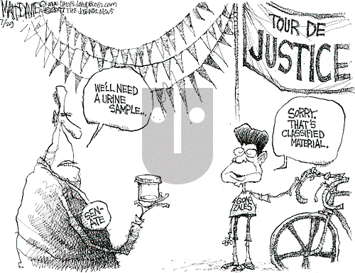 Matt Davies on Saturday July 28, 2007 Comic Strip