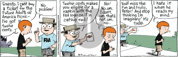 Cul de Sac on Friday July 15, 2016 Comic Strip