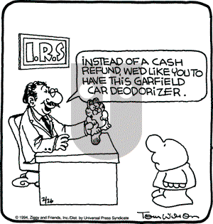Ziggy on Saturday February 26, 1994 Comic Strip
