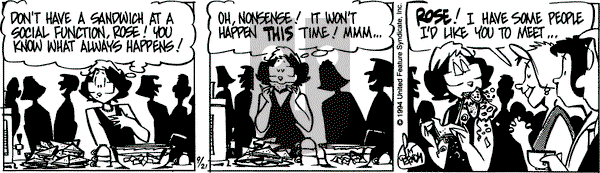 Rose is Rose on Wednesday September 21, 1994 Comic Strip