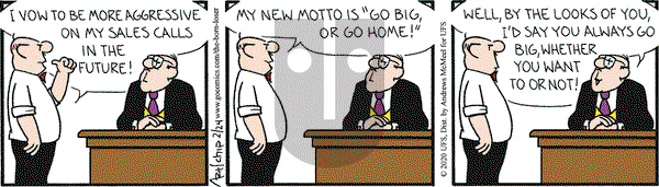 The Born Loser on Monday February 24, 2020 Comic Strip