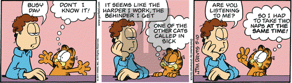 Garfield - Tuesday May 10, 2011 Comic Strip