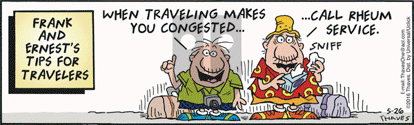 Frank and Ernest on Thursday May 26, 2016 Comic Strip