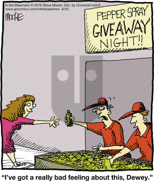 In the Bleachers on Monday June 20, 2016 Comic Strip