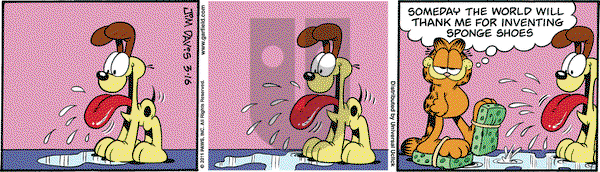 Garfield on Wednesday March 16, 2011 Comic Strip