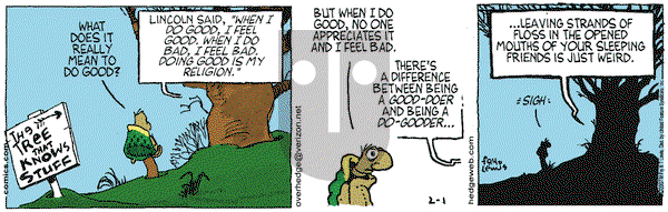 Over the Hedge on Thursday February 1, 2007 Comic Strip