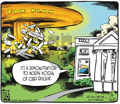 Tom Toles on Sunday December 3, 2017 Comic Strip