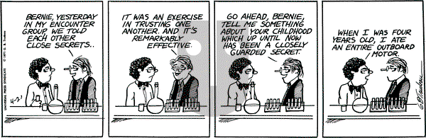 Doonesbury on Wednesday April 21, 1971 Comic Strip