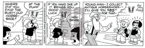 Nancy on Thursday July 2, 1998 Comic Strip