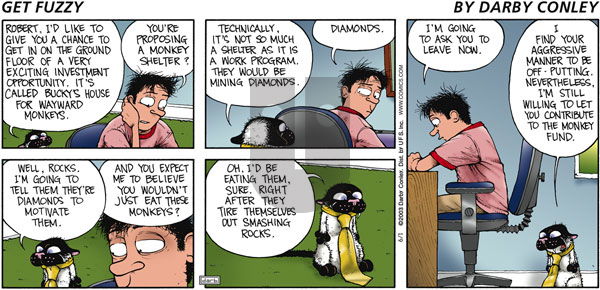 Get Fuzzy on Sunday June 1, 2003 Comic Strip