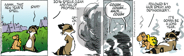 Over the Hedge on Friday January 1, 2016 Comic Strip