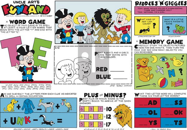 Uncle Art's Funland on Sunday May 12, 2024 Comic Strip