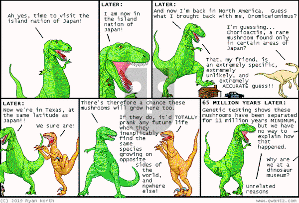 Dinosaur Comics on Monday June 9, 2025 Comic Strip