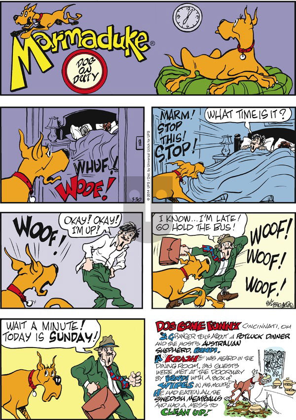 Marmaduke on Sunday March 30, 2014 Comic Strip