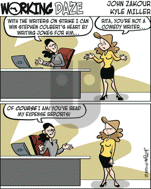 Working Daze on Wednesday April 2, 2008 Comic Strip