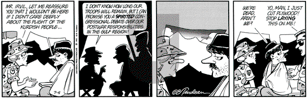 Doonesbury on Thursday July 4, 1991 Comic Strip