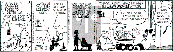 Over the Hedge on Monday March 2, 1998 Comic Strip