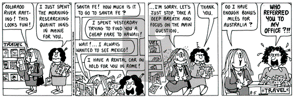 Cathy Classics on Monday August 5, 1996 Comic Strip