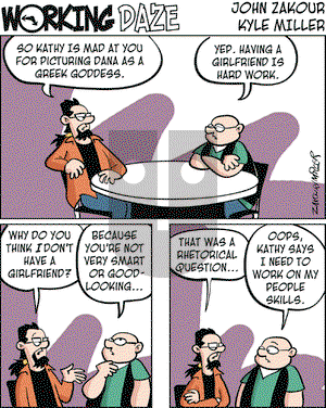 Working Daze on Wednesday April 18, 2007 Comic Strip