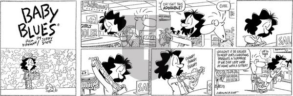 Baby Blues on Sunday December 12, 1993 Comic Strip