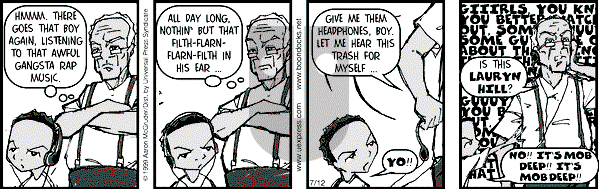 The Boondocks - Monday July 12, 1999 Comic Strip