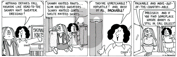Cathy Classics on Wednesday October 16, 1996 Comic Strip