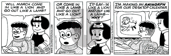 Nancy on Wednesday March 1, 2000 Comic Strip