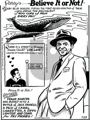Ripley's Believe It or Not on Wednesday July 29, 1998 Comic Strip