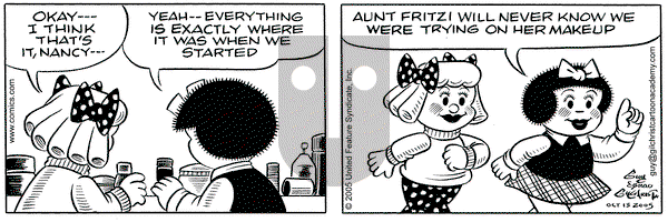 Nancy on Thursday October 13, 2005 Comic Strip