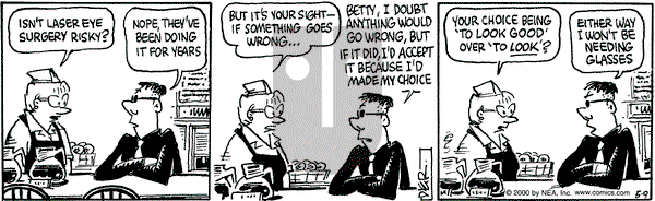 Betty on Tuesday May 9, 2000 Comic Strip