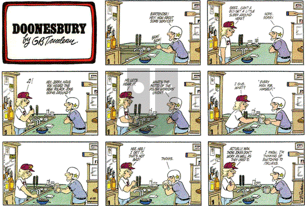Doonesbury on Sunday June 28, 1981 Comic Strip