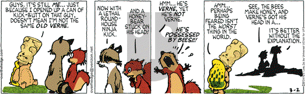 Over the Hedge on Saturday March 2, 2013 Comic Strip