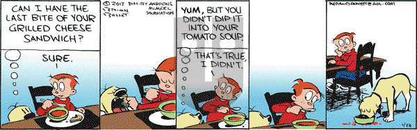 Red and Rover on Saturday January 28, 2017 Comic Strip