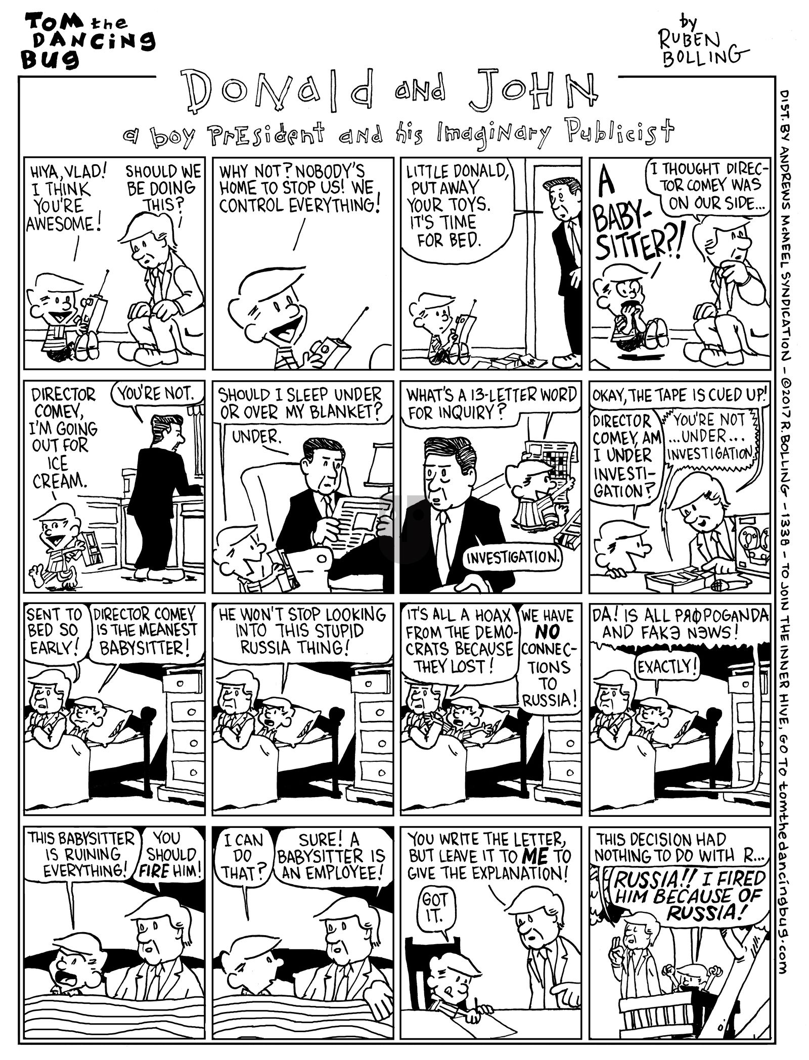 Tom the Dancing Bug - Monday May 15, 2017 Comic Strip