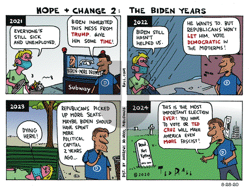 Ted Rall on Friday August 28, 2020 Comic Strip