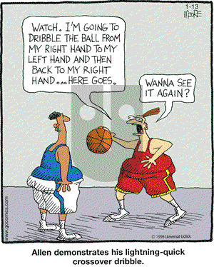 In the Bleachers on Wednesday January 13, 2010 Comic Strip
