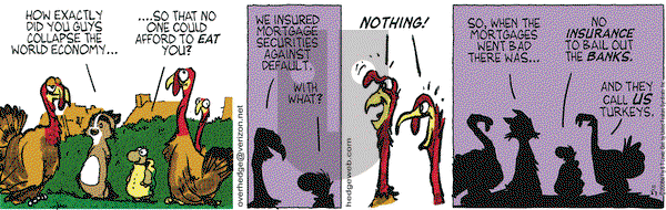 Over the Hedge on Thursday November 27, 2008 Comic Strip