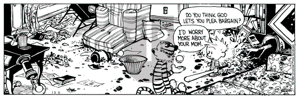 Calvin and Hobbes on Friday December 2, 1988 Comic Strip