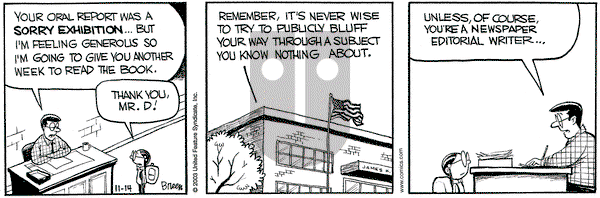 Grand Avenue on Friday November 14, 2003 Comic Strip