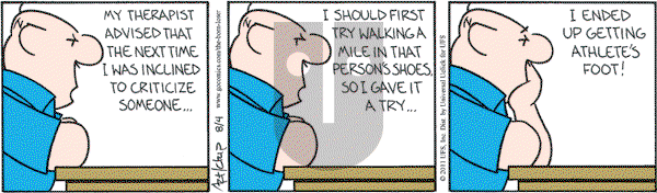 The Born Loser on Thursday August 4, 2011 Comic Strip