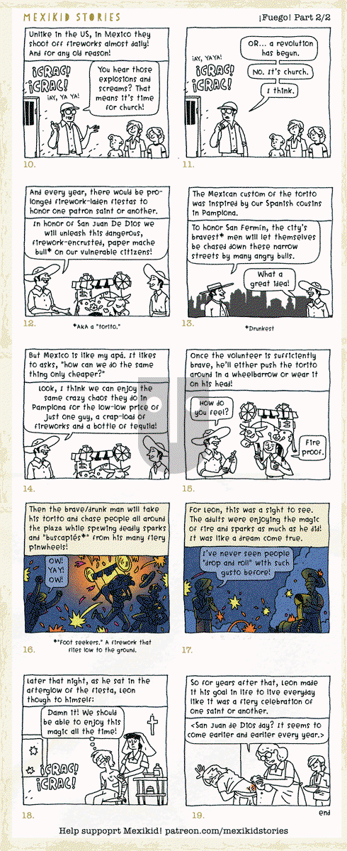 Mexikid Stories on Friday July 7, 2023 Comic Strip