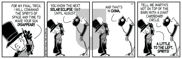 Cow and Boy Classics on Saturday December 8, 2007 Comic Strip